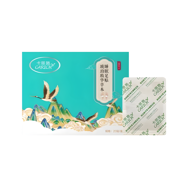 CARICH Пластырь ночной для стоп с травами и янтарной эссенцией CARICH Пластырь ночной для стоп с травами и янтарной эссенцией