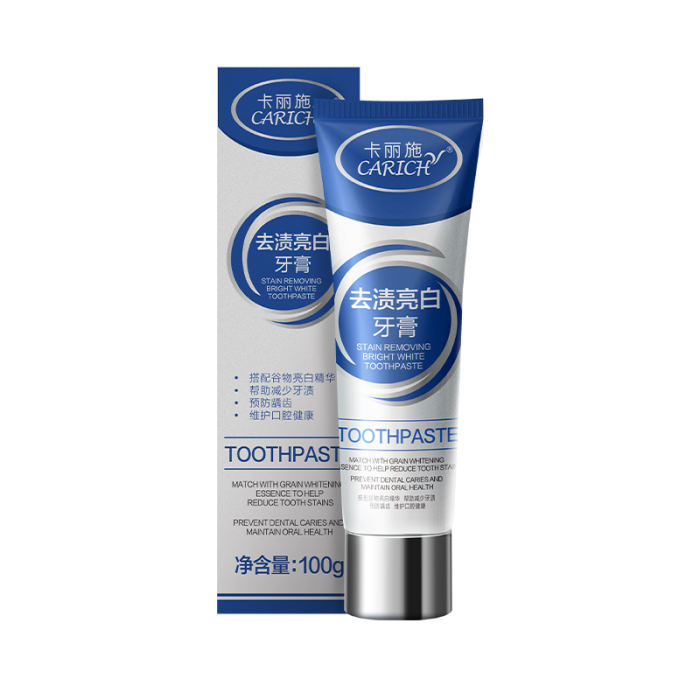 CARICH Удаление пятна отбеливание зубной пасты/ 100г CARICH Удаление пятна отбеливание зубной пасты/ 100г