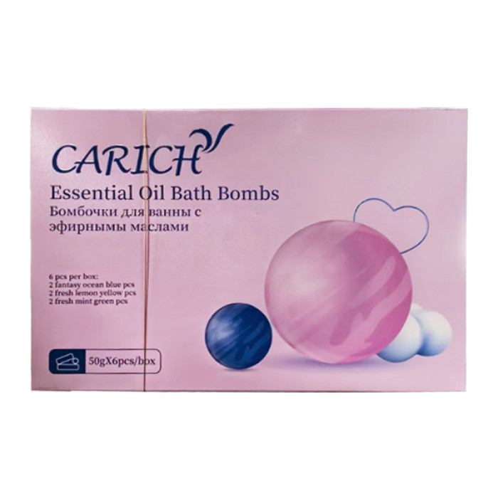 Carich Бомбочки для ванны с эфирными маслами / английский и русский язык Carich Бомбочки для ванны с эфирными маслами / английский и русский язык